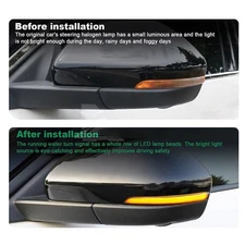 For Ford Explorer 2020-24 Yellow&Blue LED Replace Side Mirror Turn Signal Lights