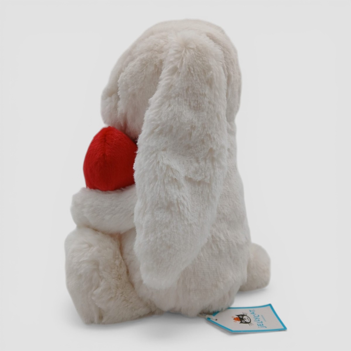 Jellycat Bashful Red Love Heart Bunny Stuffed Animal Plush Toy 12