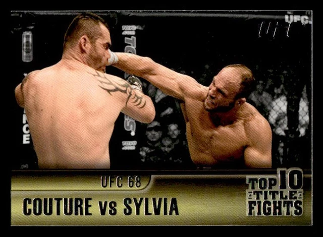 Randy Couture Tim Sylvia 2011 Topps UFC Title Shot Top 10 Kämpfe #TT-25 ESE