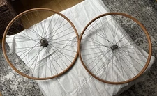 20's/30's Antique Lobdell 28 × 1½ Wood Bicycle Wheelset 635 mm 36-Hole USA