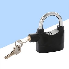 Alarm Padlock Anti Theft Bike Heavy Duty Metal for Anti-rust with Siren