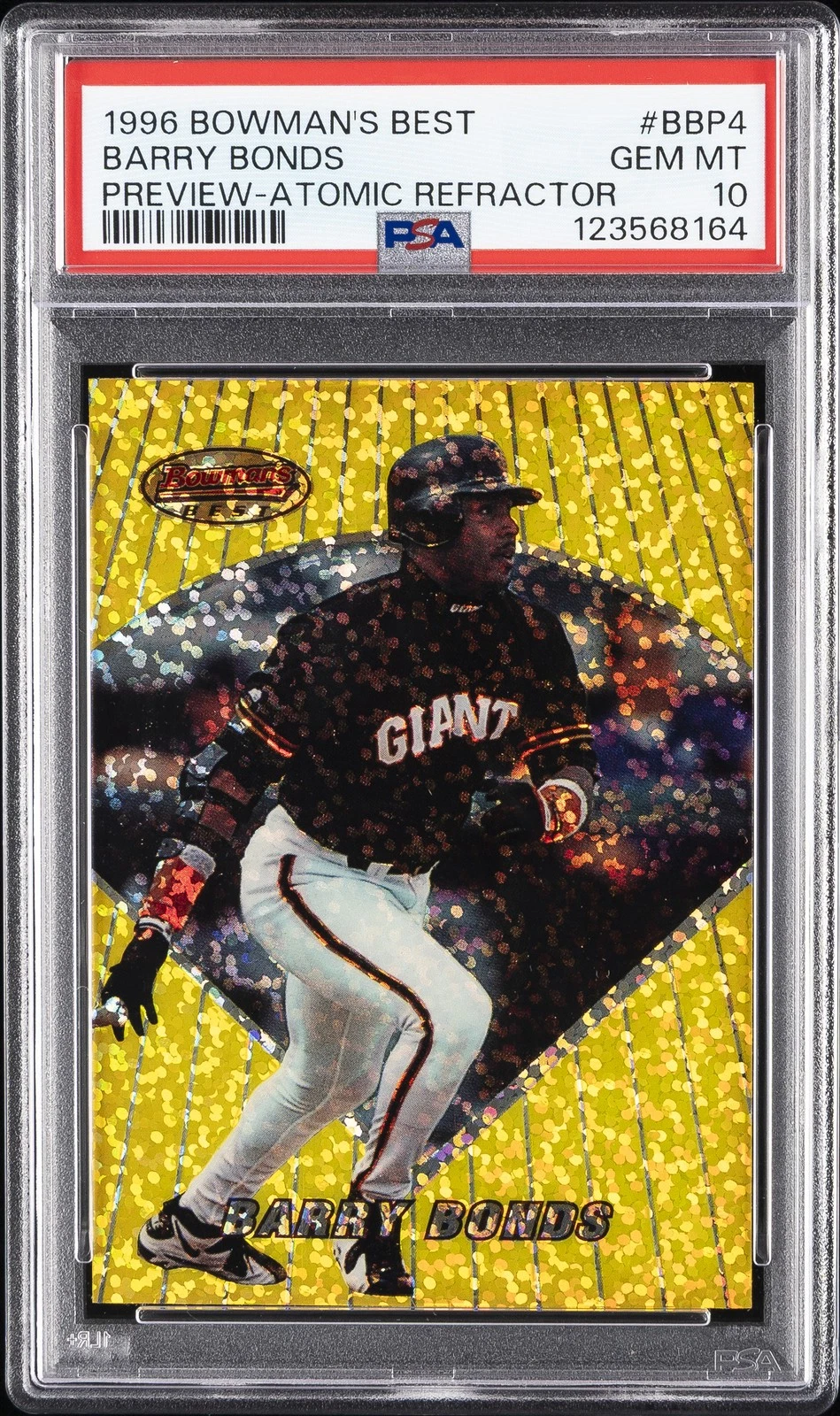 1996 Barry Bonds [Preview Atomic Refractor] #BBP4