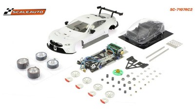 Scaleauto Bausatz, M8 GT3  white kit mit RC2 Fahrwerk
