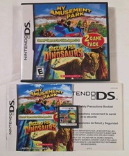 My Amusement Park Digging for Dinosaurs Nintendo DS 2012 W/ Case & Manual