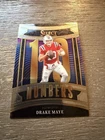 2025 Panini Select Football Drake Maye #15 Numbers New England Patriots