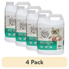  4 pack Special Kitty Scoopable Tight Clumping Cat Litter, Fresh Scent, 20 lb