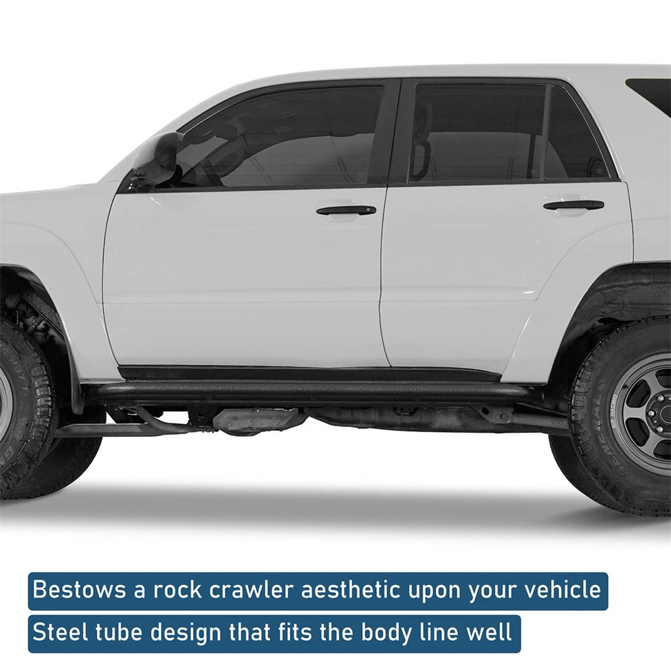 Steel Tube Slider Rocker Guards Side Step Nerf Bar for 2003-2009 Toyota 4Runner - Изображение 4 из 4