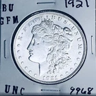 1921 BU GEM MORGAN SILVER DOLLAR UNC MS+++ U.S. MINT RARE COIN 9968