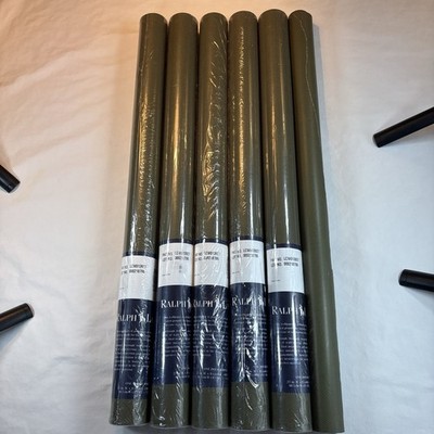 Ralph Lauren Home Wallpaper Herringbone Sage Green SAME LOT: 5 New + 1 Partial