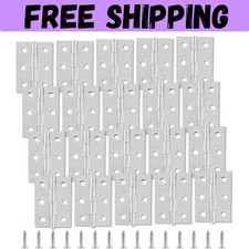 20pcs 2 Inch Butt Hinges Stainless Steel Cabinet Hinges Small Door Hinges Window