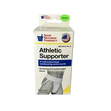 New Good Neighbor Pharmacy Athletic Supporter MEDIUM Waist 32”-38” White 