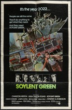 Soylent Green (1973) Original Movie Poster Folded 27x41