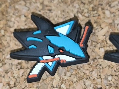NHL San Jose Sharks Shoe Charms Pins Schuhanstecker für Clogs/Crocs 