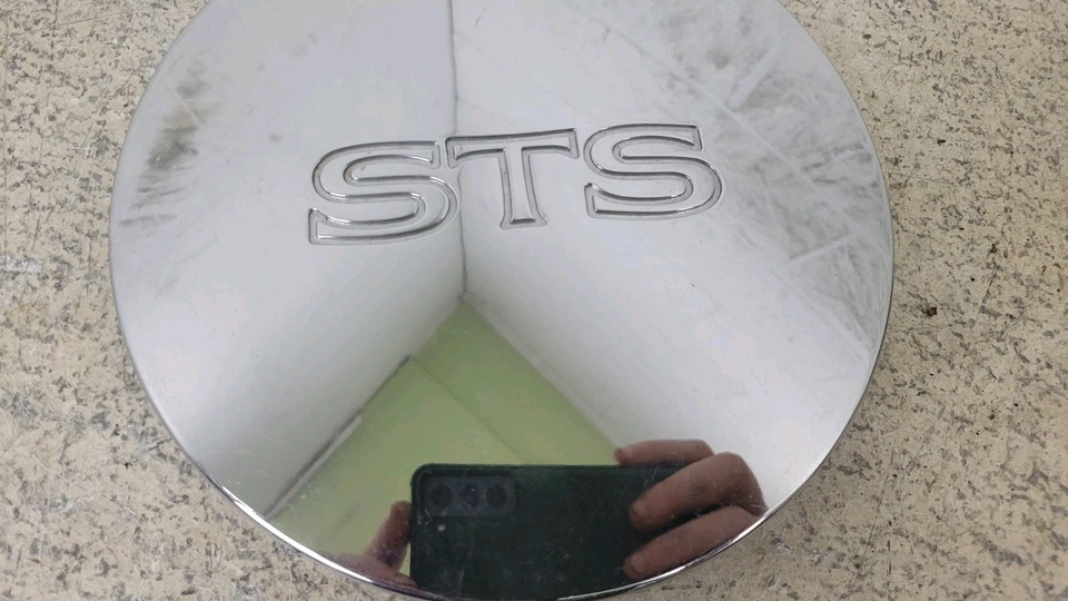 Cadillac Sevilla STS 1995-2002 OEM CROMO TAPACUBOS CENTRAL 3544650 Foto 4 de 4