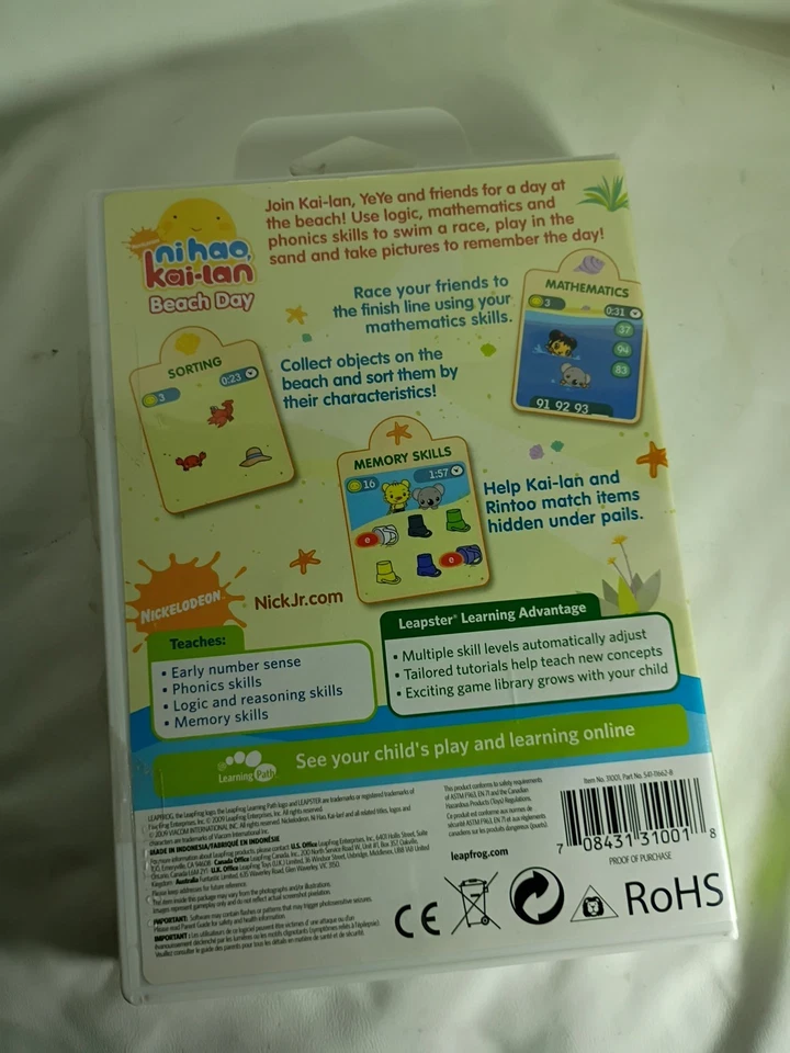 LeapFrog Leapster / Leapster 2 Ni Hao, Kai-Lan Beach Day Learning Game (2009) - Image 3 of 4
