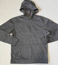 SIMMS FISHING Challenger - Men’s Gray Raised Logo Hoodie - Size Medium