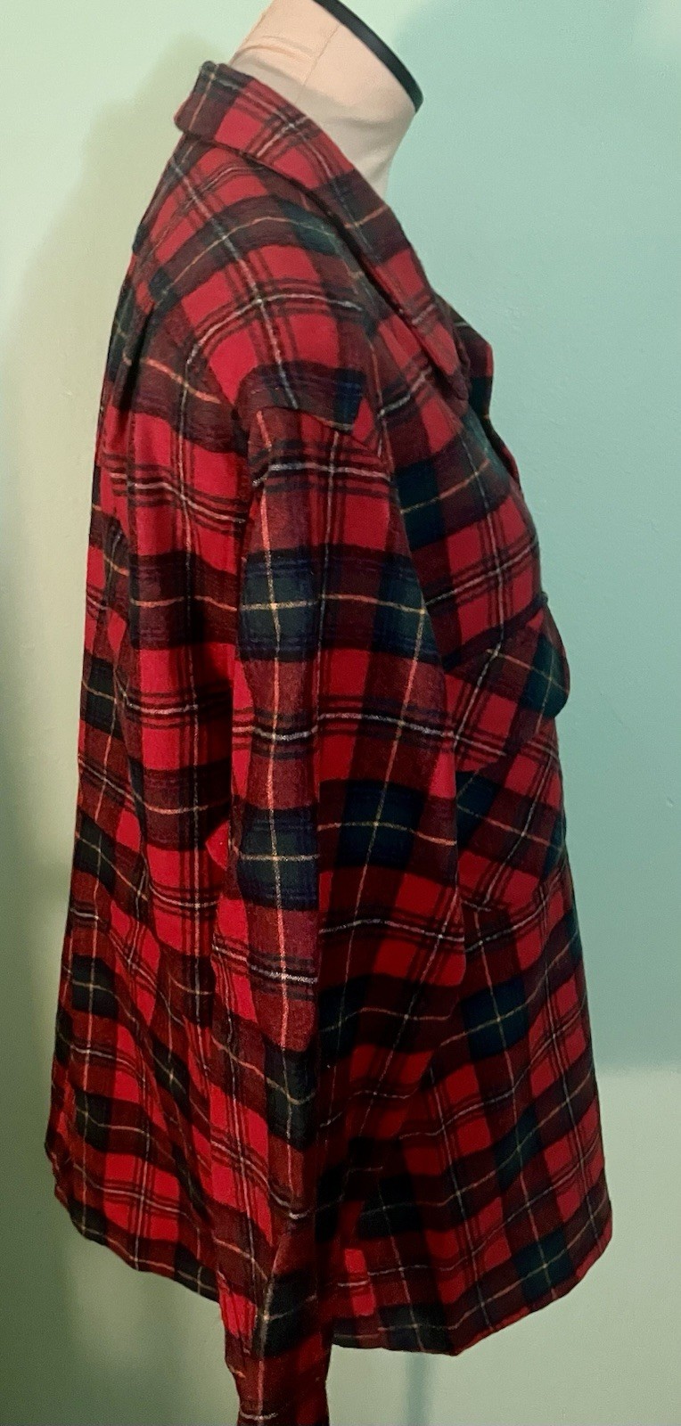 1970s Pendleton 49er Button Down Flannel Jacket M… - image 4