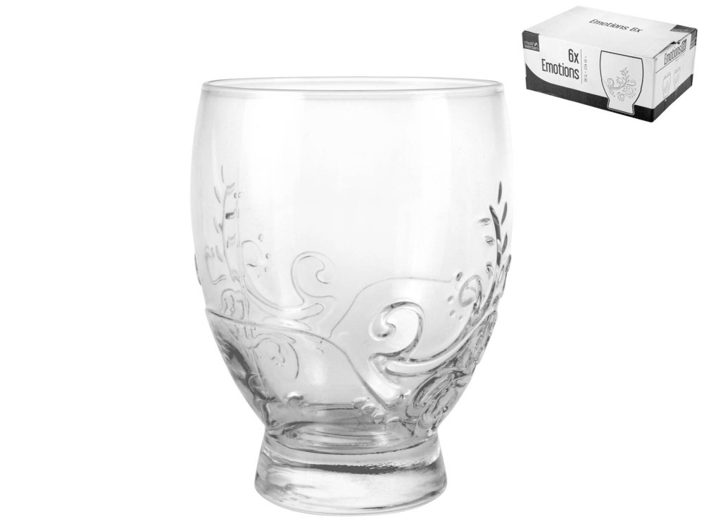 Royal Leerdam Pack Of 6 Transparent Glasses With Capacity Up To