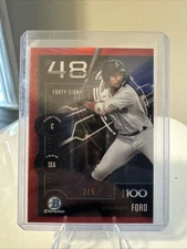 2025 Bowman Bowman Scouts Top 100 Harry Ford #BTP-48 Red Refractor /5 (RC)