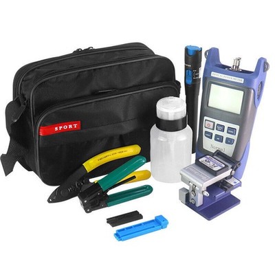 11-in-1 Fiber Optic FTTH Tool Kit Set Power Meter FC-6S Optical Cleave