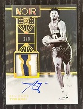2024 Panini Noir Yves Missi Rookie Patch Auto /5 Pelicans