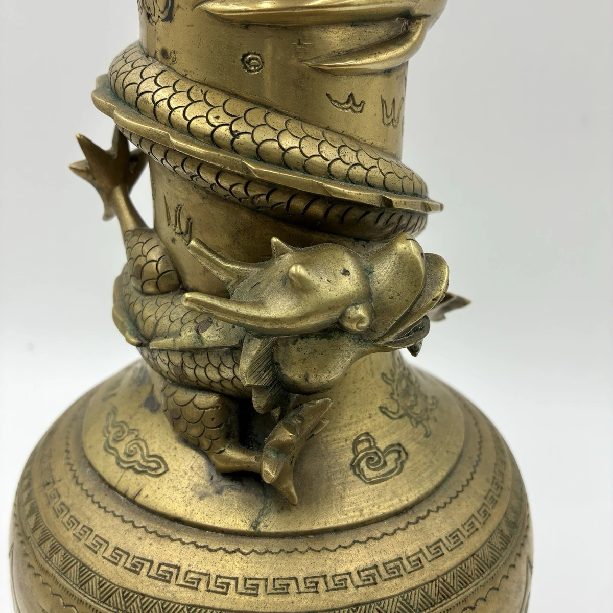 中国古董黄铜花瓶| eBay