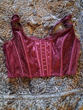 Victoria Secret Maroon Dream Angels, Large, Corset New Without Tags