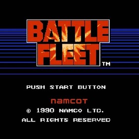 NES Box With Instruction Manual And Postcard Etc. Namcot Battle Fleet Famicom JP