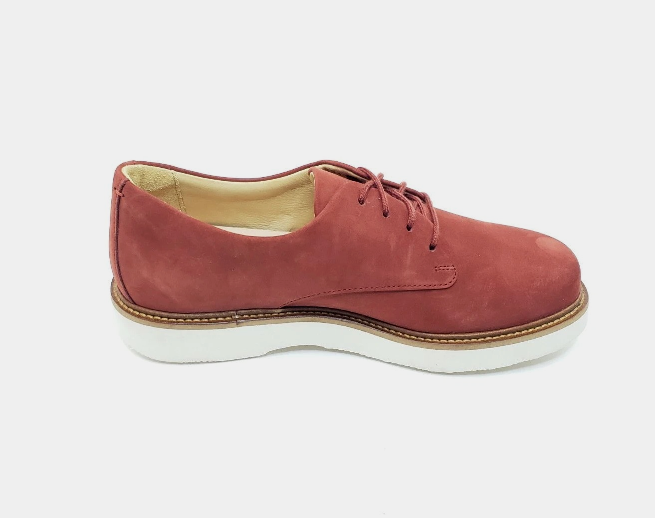 SAOLA Samuel Hubbard Free Nubuck Oxford pelle ruggine stringata suola Vibram donna taglia 8