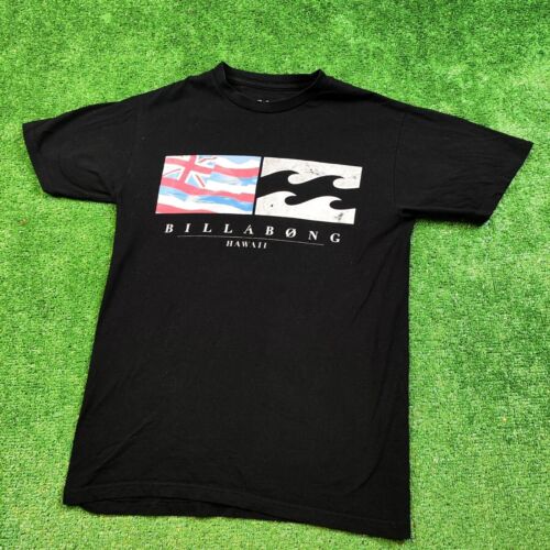 Billabong T-Shirt für Erwachsene, klein, schwarz, Grafikdruck, Hawaii-Logo,... - Bild 1 von 9