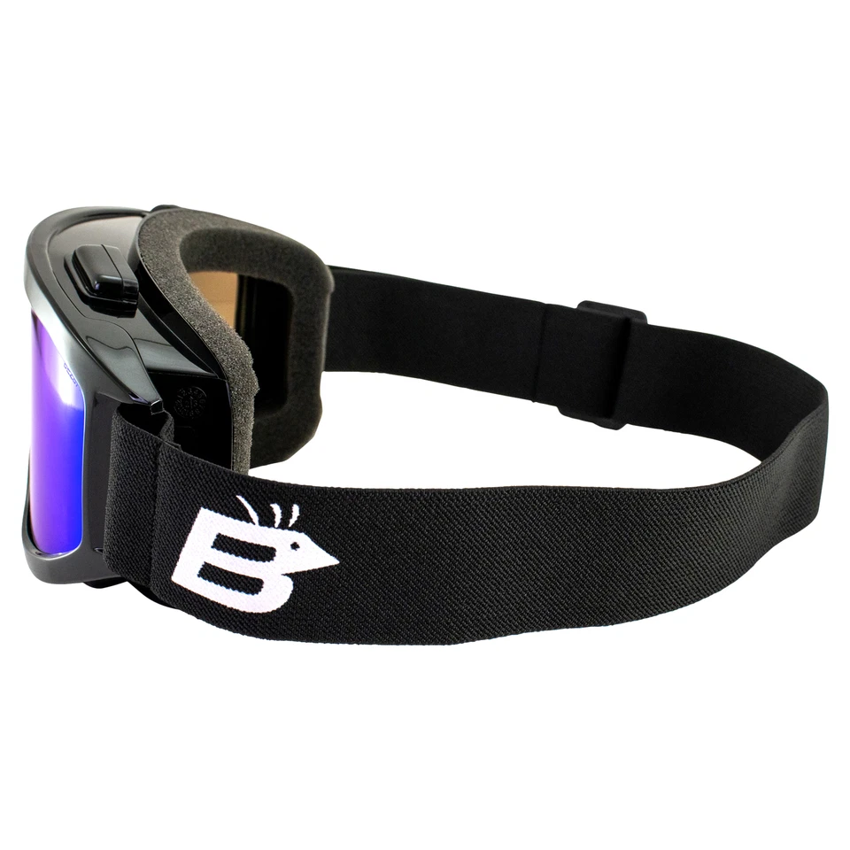 Birdz Eyewear Vulture Motorcycle Padded Fit-Over Safety Goggles ANSI Z87.1+ - Image 3 of 4