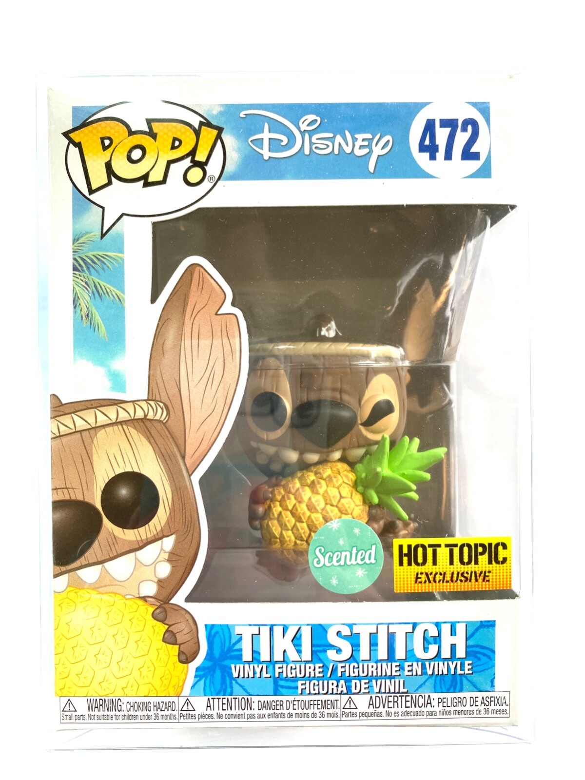 Funko Pop! Tiki Stitch Profumato [Hot Topic Exclusive] Con Protettore PET | Figura 472/32218 | Lilo & Stitch