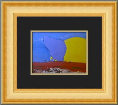 Peter Max Nebraska Cowboys Custom Framed Print