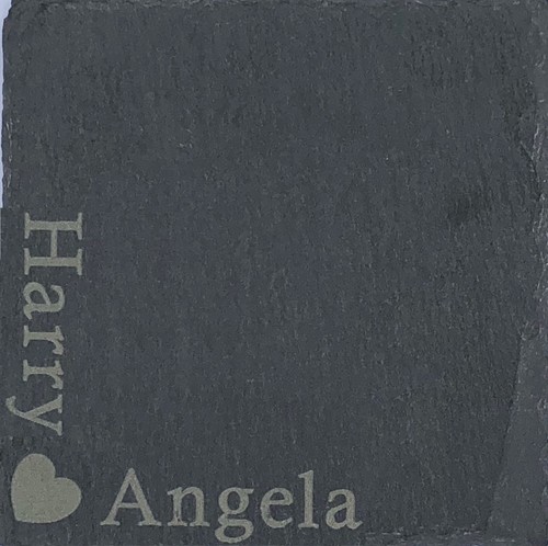 Personalised Natural Slate Coasters Drink Mats Mug Table Mat Engraved - Picture 4 of 4