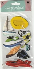 NEW! Jolee's Boutique LeGrande 3-D WATER SPORTS Theme 82155 Fast FREE Ship!
