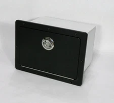 Marine Glove Box Black Starboard Boat Glovebox Storage 14" x 10"