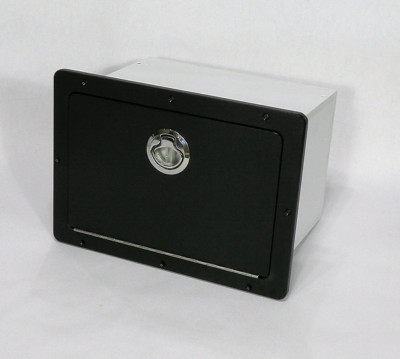 Marine Glove Box Black Starboard Boat Glovebox Storage 14'' x 10''