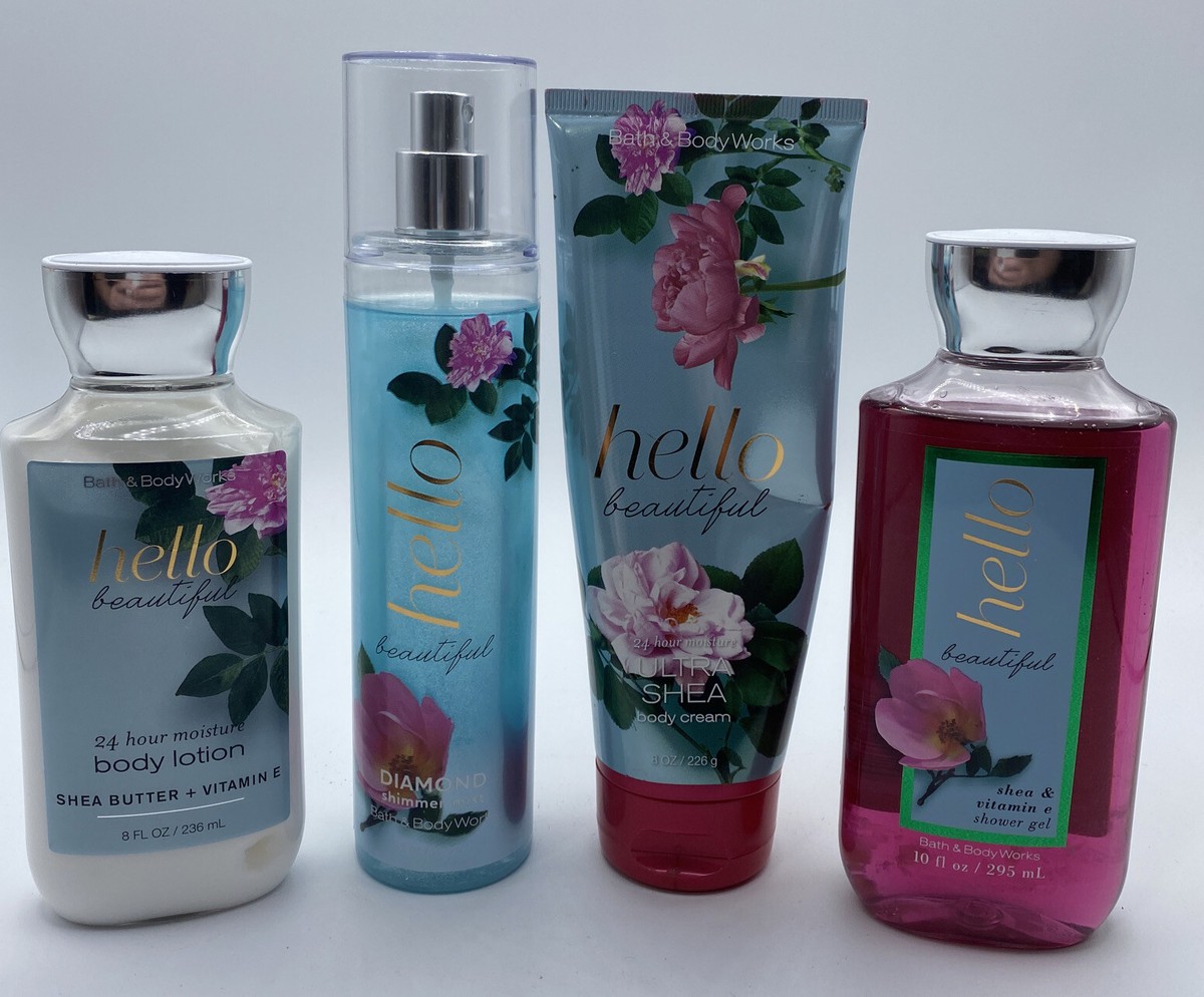 Bath Body Works HELLO BEAUTIFUL Fragrance Mist Shower Gel