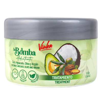 Vialen La Bomba Hidratante Tratamiento con Coco, Aguacate, Oliva y Argán