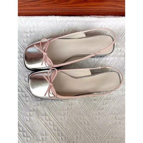 Para mujer Zapatos de barco con astillas punta cuadrada sin cordones Zapatos planos de ballet cómodos - Imagen 3 de 29