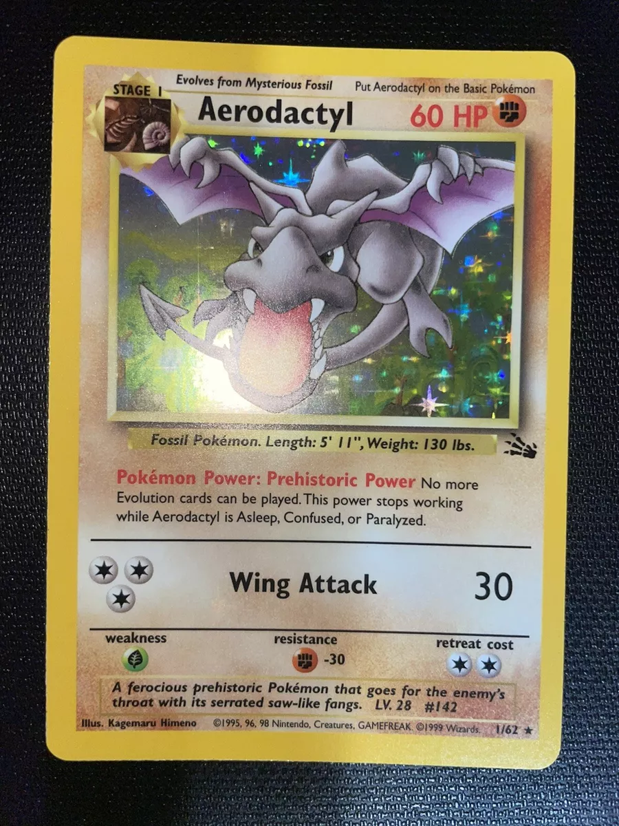 1999 Pokemon Fossil Aerodactyl 1St Edition PSA MINT 9