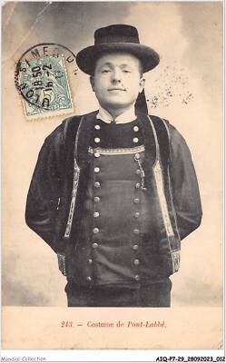 Carte Postale Ancienne - Costume Traditionnel De Pont-l'Abbé - Bretagne - Finistère
