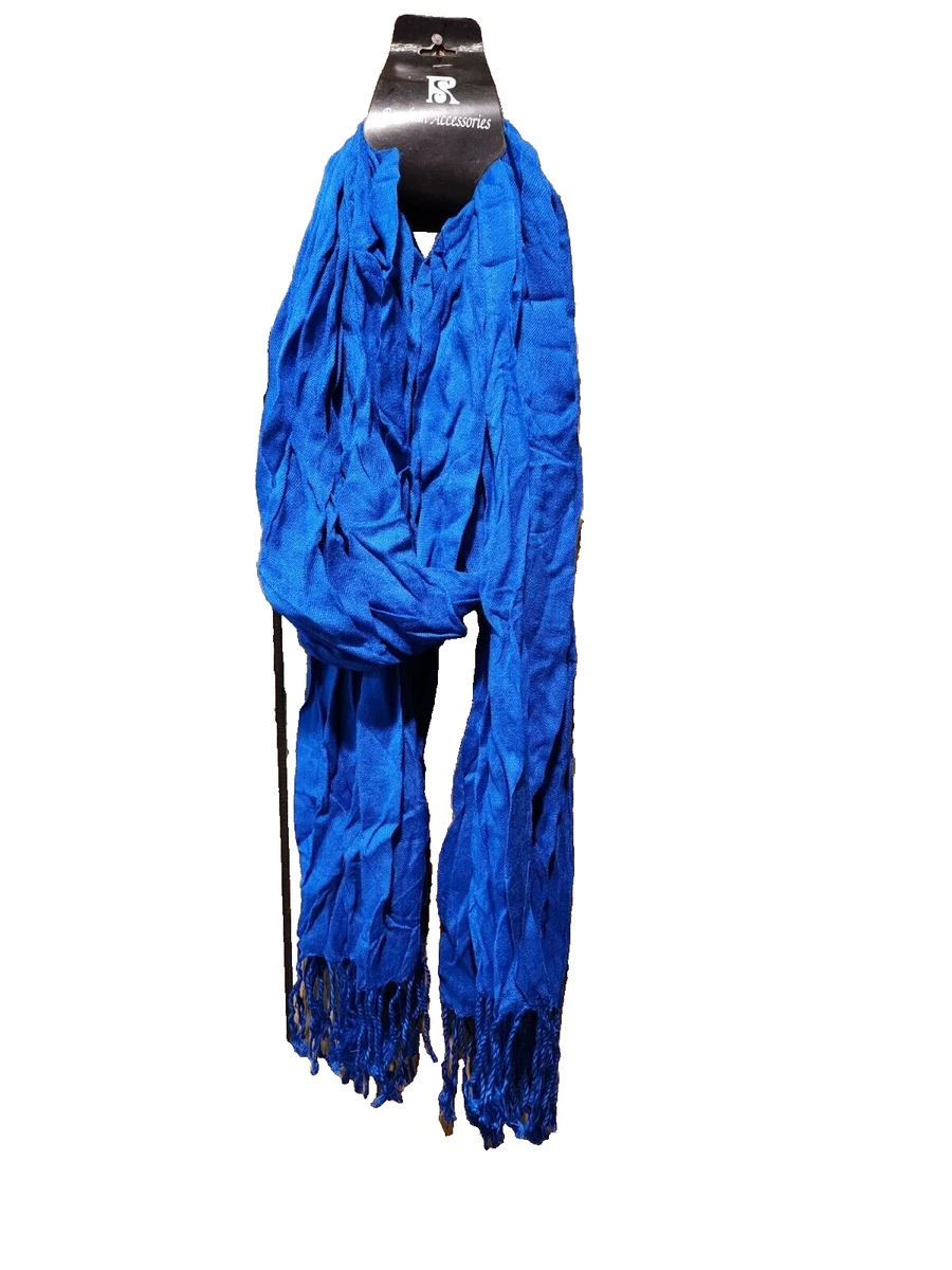 ladies royal blue scarf