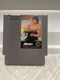 Rambo Nintendo Nes Cleaned & Tested Authentic