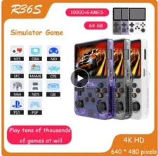R36S Handheld Game Console  Linux System 3.5 Inch IPS Screen Portable Pocket
