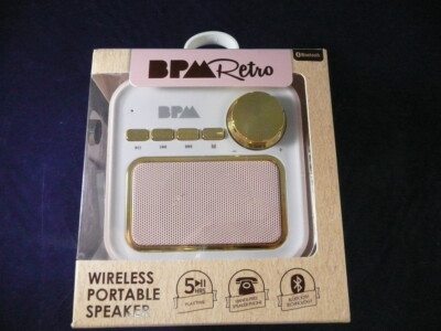 bpm retro wireless portable speaker