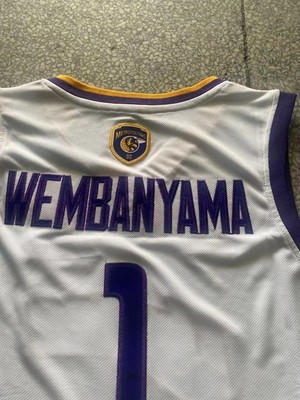 Throwback Wembanyama #1 Basketball Jersey Stitched Metropolitan 3 Colors