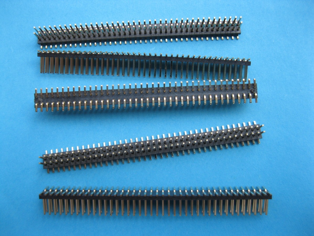 30 pcs Gold SMT SMD 1.27mm 2x40 80pin Breakable Male Pin Header