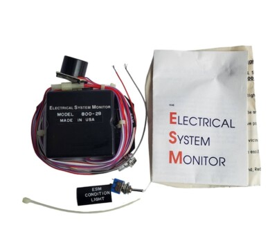 Aircraft Electrical Systems 14V Monitor P/N 800-28 ESM Switch Light NEW