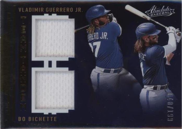 2022 Panini Absolute - Bo Bichette Vladimir Guerrero Jr. #TTM-VB - 1 of 1